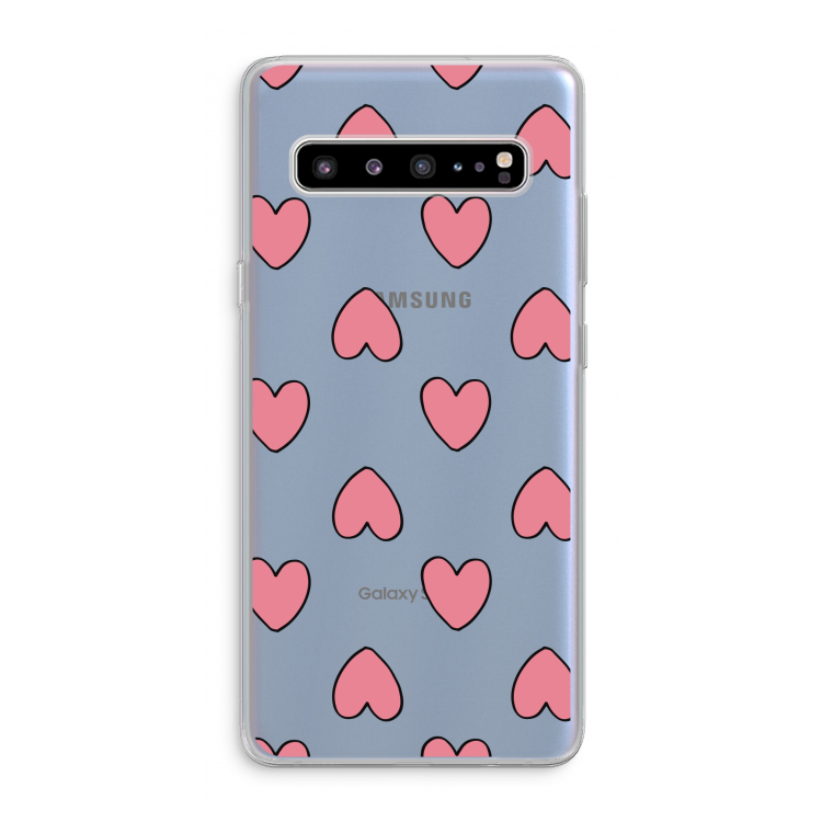 Ondersteboven verliefd: Samsung Galaxy S10 5G Transparant Hoesje