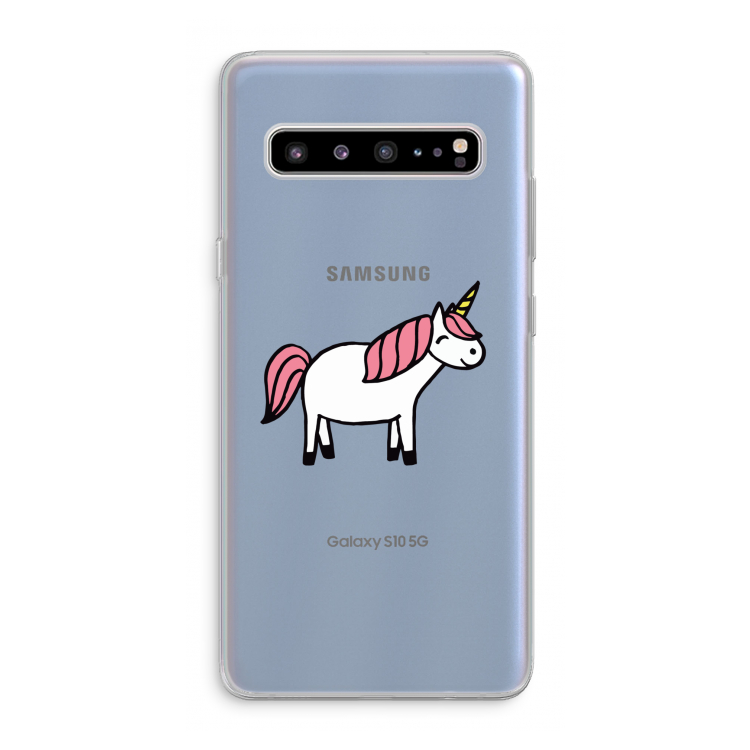 Eenhoorn: Samsung Galaxy S10 5G Transparant Hoesje