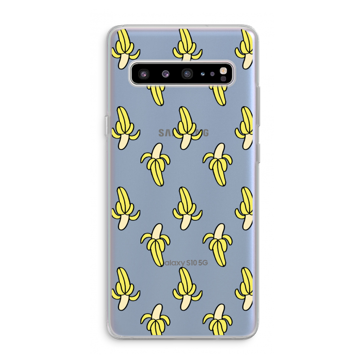 Bananas: Samsung Galaxy S10 5G Transparant Hoesje