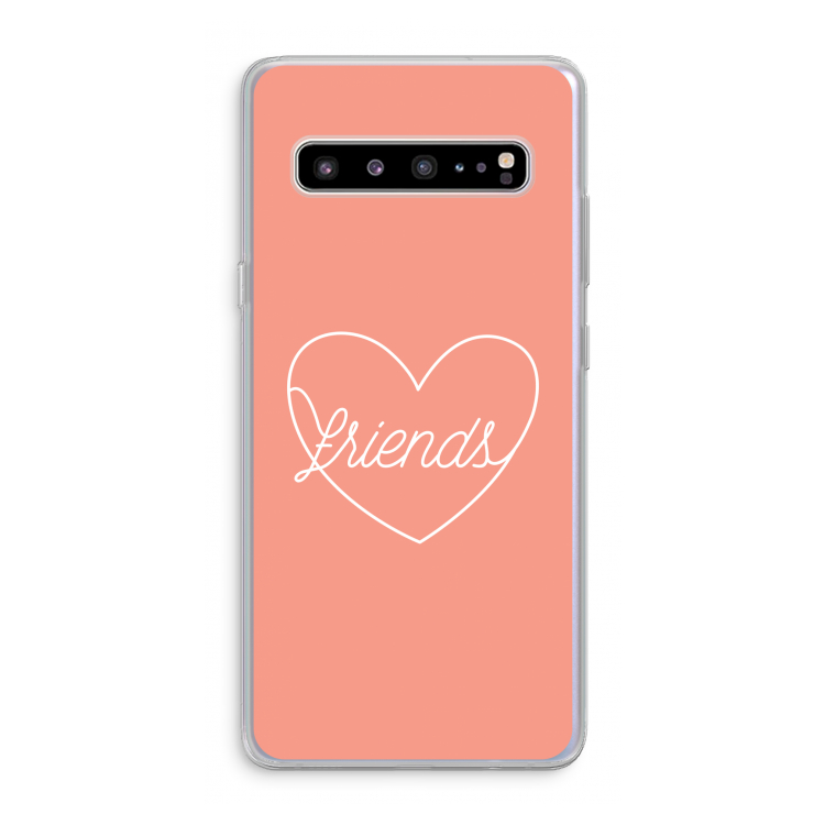 Friends heart: Samsung Galaxy S10 5G Transparant Hoesje