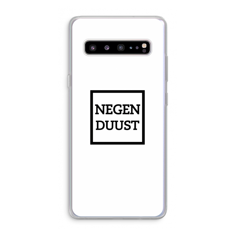 Negenduust vierkant: Samsung Galaxy S10 5G Transparant Hoesje