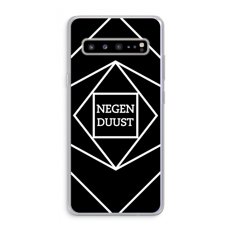 Negenduust geometrisch: Samsung Galaxy S10 5G Transparant Hoesje
