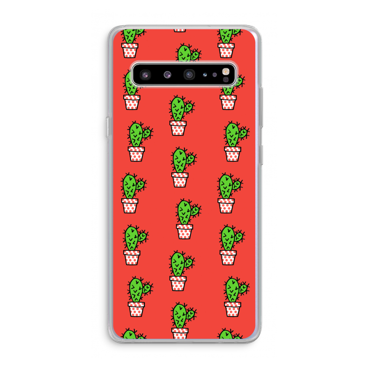Mini cactus: Samsung Galaxy S10 5G Transparant Hoesje