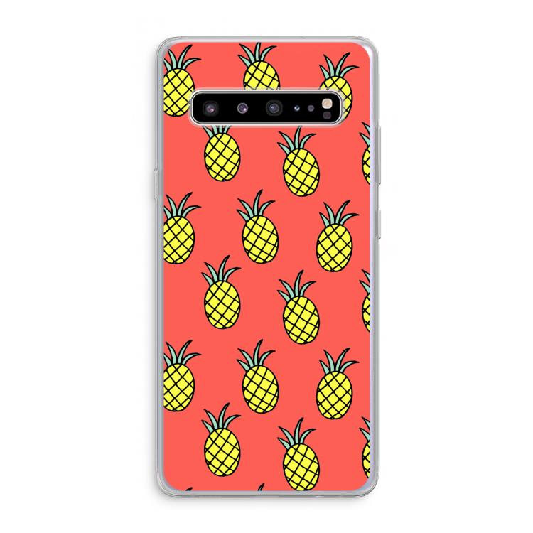 Ananas: Samsung Galaxy S10 5G Transparant Hoesje