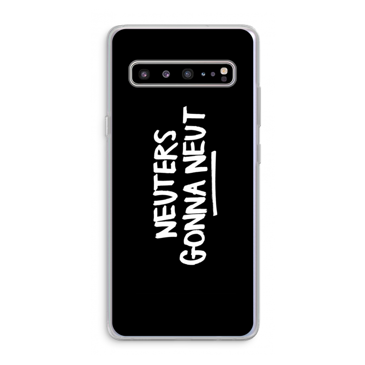 Neuters (zwart): Samsung Galaxy S10 5G Transparant Hoesje