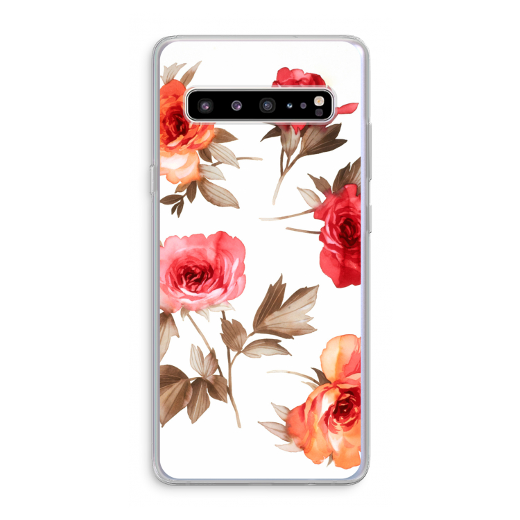 Roosjes: Samsung Galaxy S10 5G Transparant Hoesje