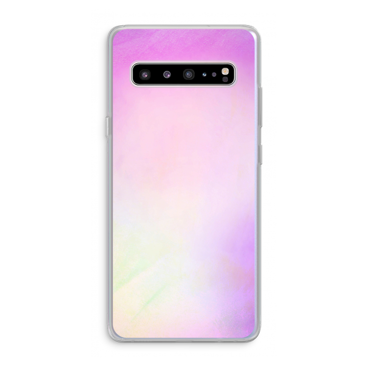 Flow mist pastel: Samsung Galaxy S10 5G Transparant Hoesje