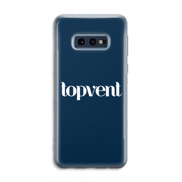 Topvent Navy: Samsung Galaxy S10e Transparant Hoesje