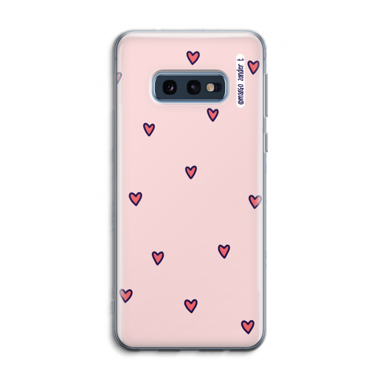 Hartjes: Samsung Galaxy S10e Transparant Hoesje