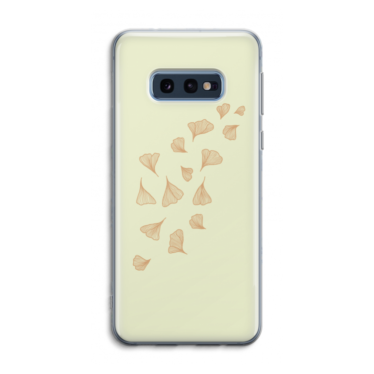 Falling Leaves: Samsung Galaxy S10e Transparant Hoesje