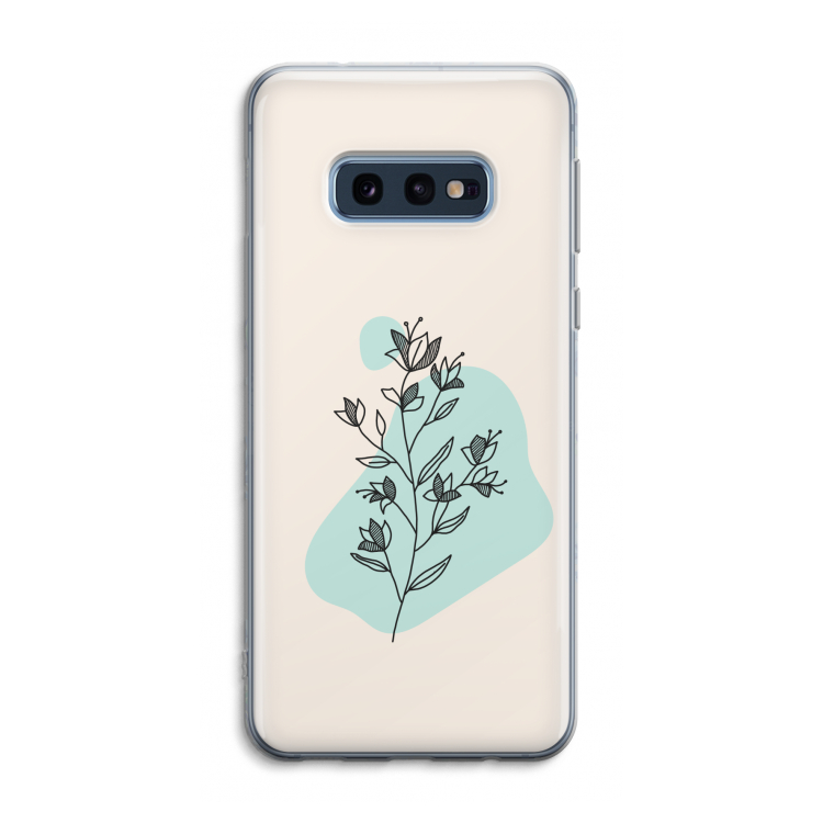 Violets are blue: Samsung Galaxy S10e Transparant Hoesje