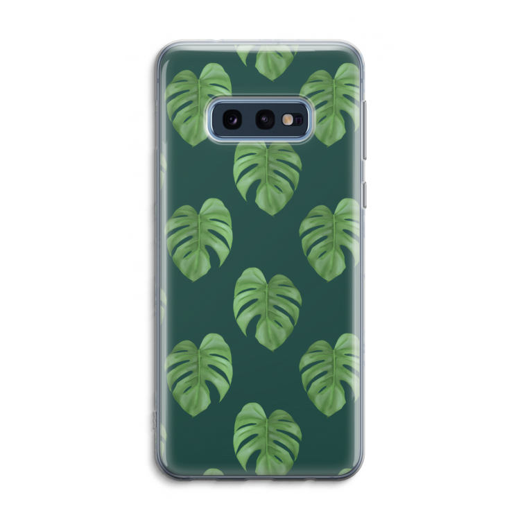 Monstera leaves: Samsung Galaxy S10e Transparant Hoesje