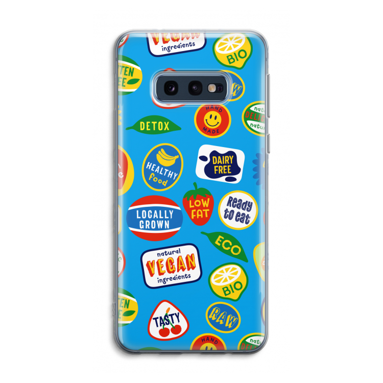 Fruitsticker: Samsung Galaxy S10e Transparant Hoesje