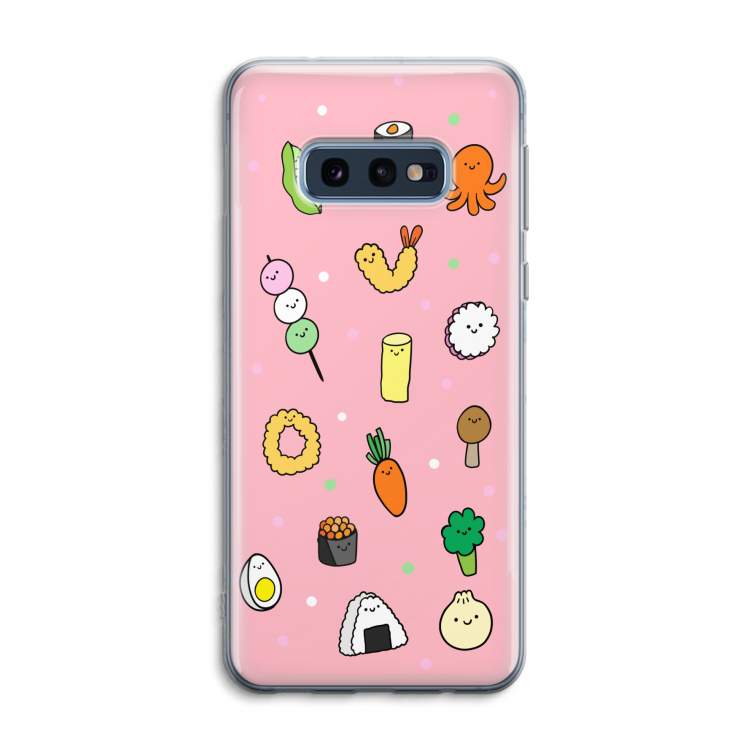 Happy bento friends: Samsung Galaxy S10e Transparant Hoesje