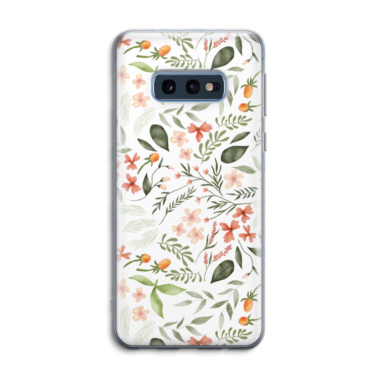 Sweet little flowers: Samsung Galaxy S10e Transparant Hoesje