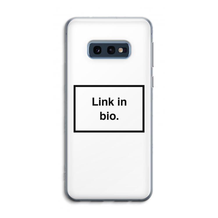 Link in bio: Samsung Galaxy S10e Transparant Hoesje