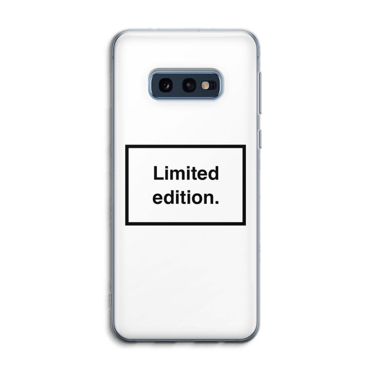 Limited edition: Samsung Galaxy S10e Transparant Hoesje