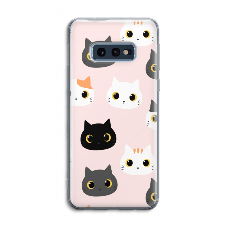 Katten: Samsung Galaxy S10e Transparant Hoesje