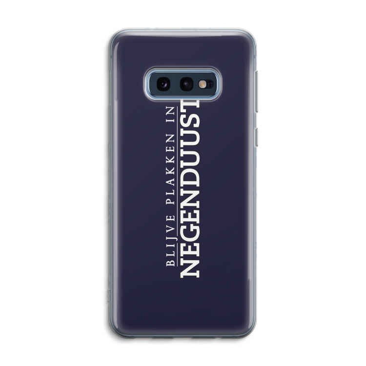 Blijve plakken in Negenduust: Samsung Galaxy S10e Transparant Hoesje