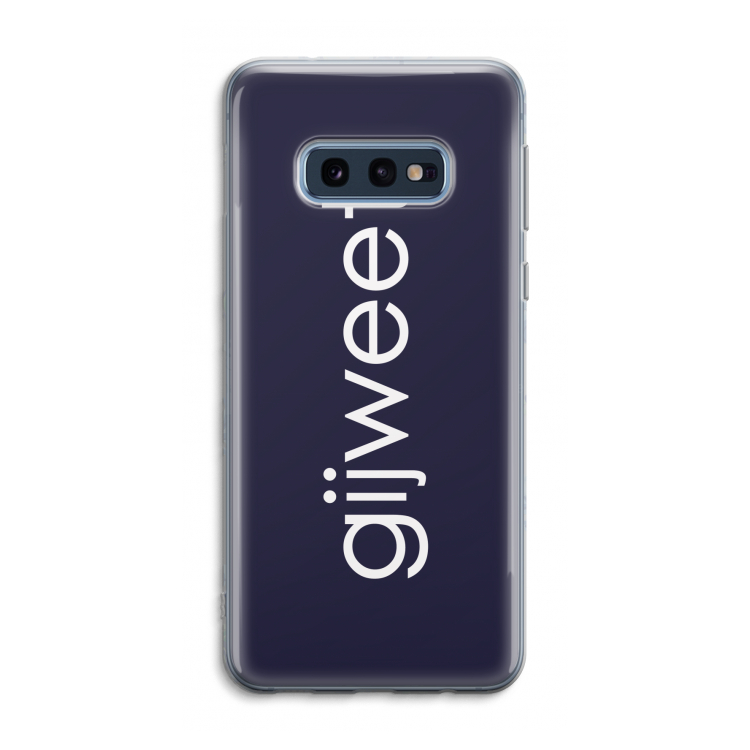 Gijweet: Samsung Galaxy S10e Transparant Hoesje