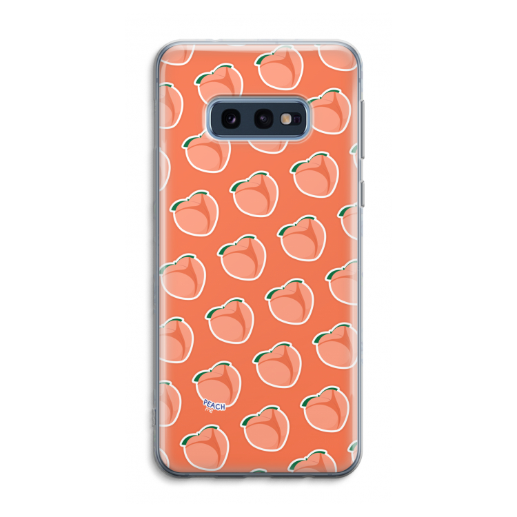 Just peachy: Samsung Galaxy S10e Transparant Hoesje