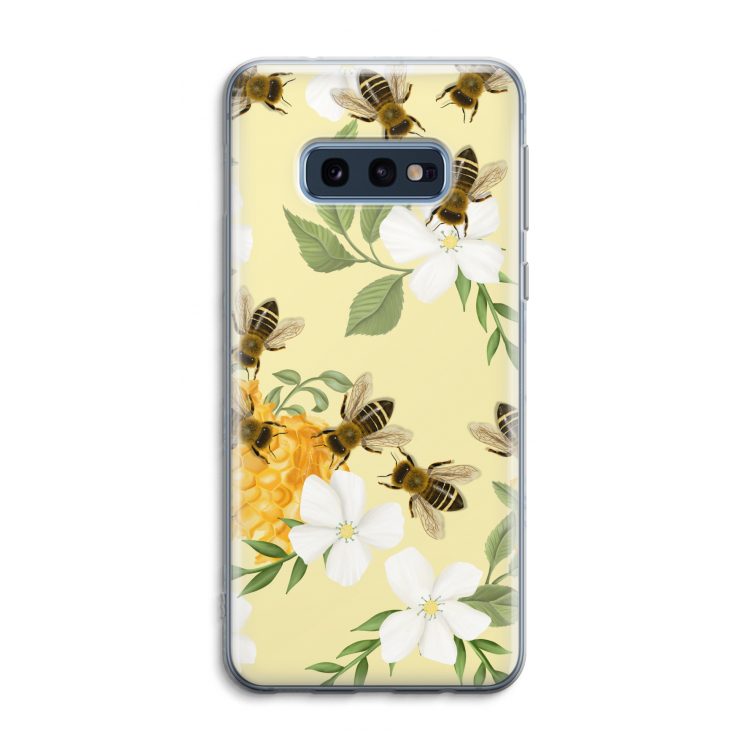 No flowers without bees: Samsung Galaxy S10e Transparant Hoesje