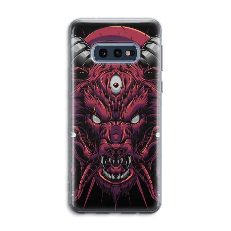 Hell Hound and Serpents: Samsung Galaxy S10e Transparant Hoesje