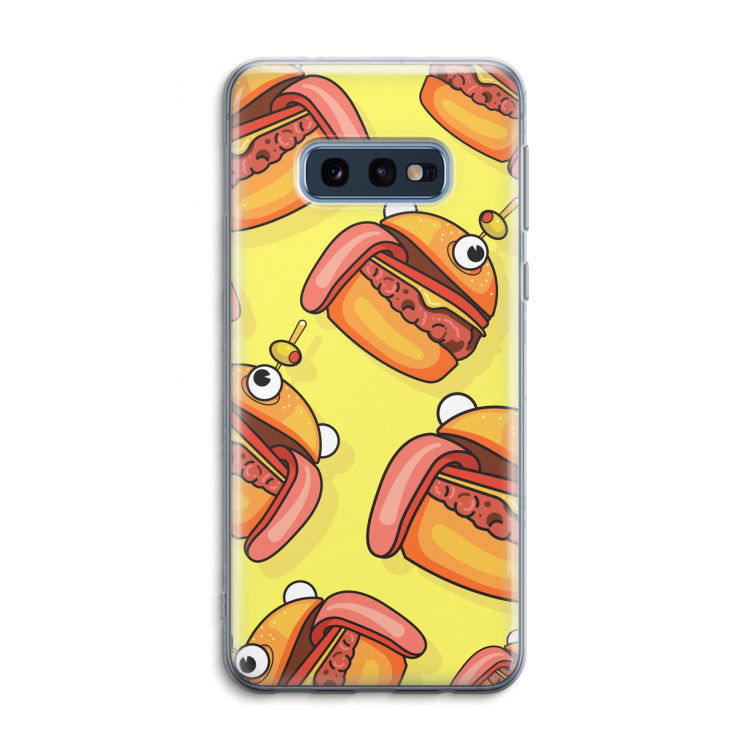 Hamburger: Samsung Galaxy S10e Transparant Hoesje