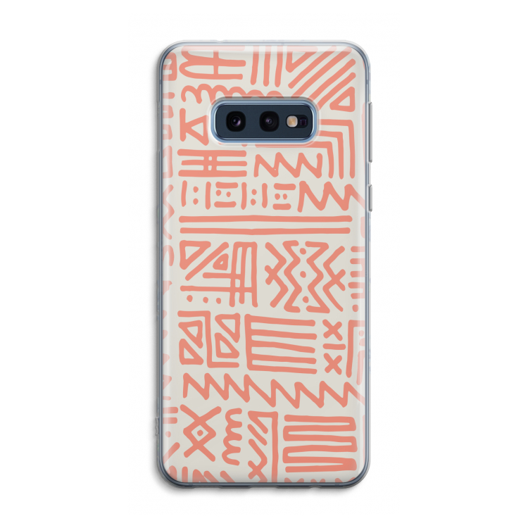 Marrakech Pink: Samsung Galaxy S10e Transparant Hoesje