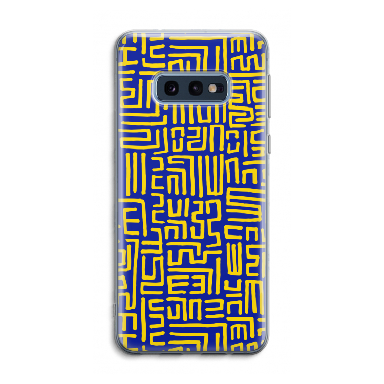 Majorelle Blue Print: Samsung Galaxy S10e Transparant Hoesje