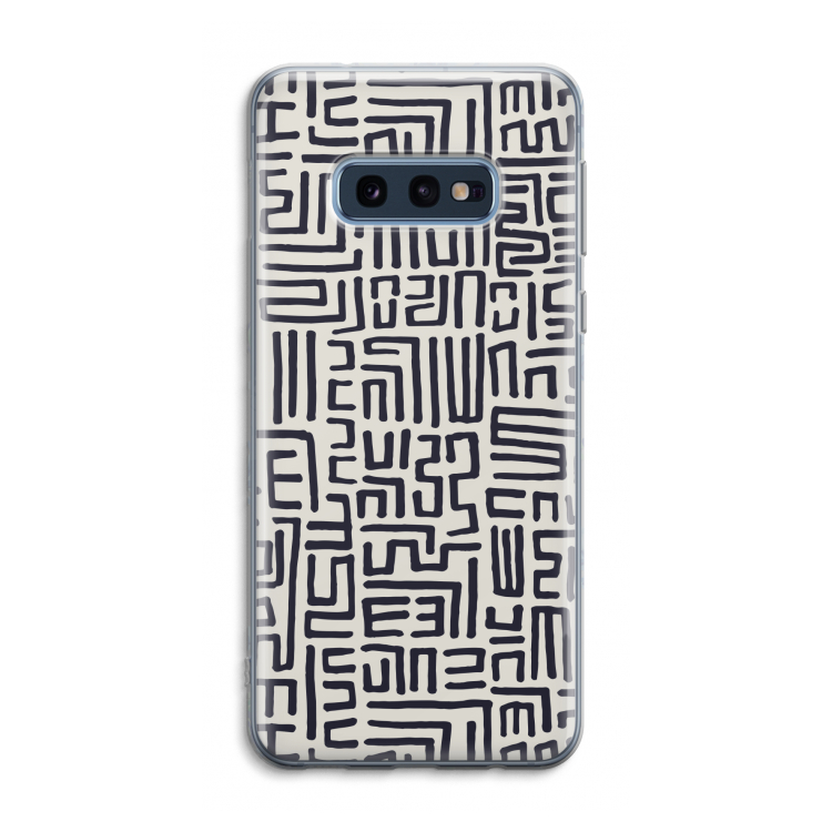 Moroccan Print: Samsung Galaxy S10e Transparant Hoesje