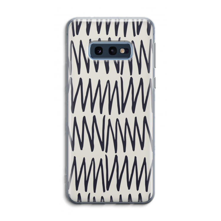 Marrakech Zigzag: Samsung Galaxy S10e Transparant Hoesje