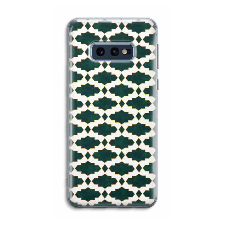 Moroccan tiles: Samsung Galaxy S10e Transparant Hoesje