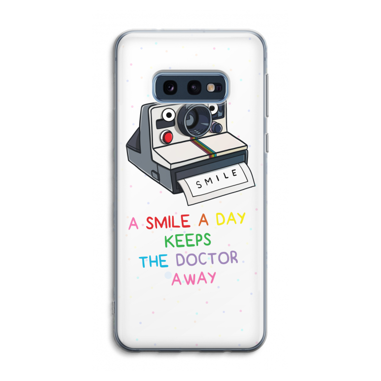Smile: Samsung Galaxy S10e Transparant Hoesje