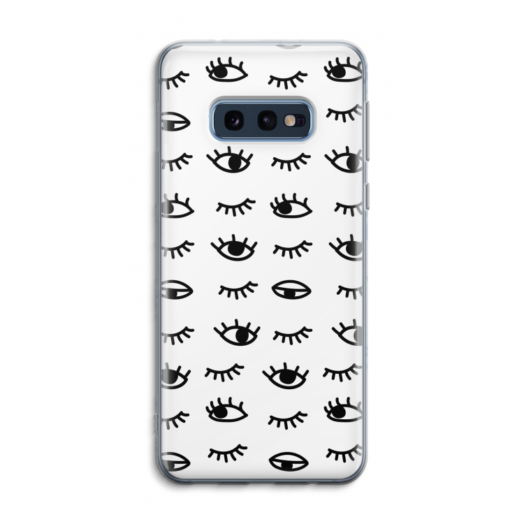 Eye pattern #2: Samsung Galaxy S10e Transparant Hoesje