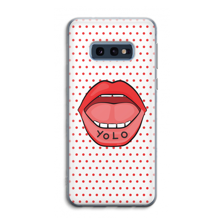 Yolo Denise: Samsung Galaxy S10e Transparant Hoesje