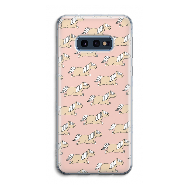 Ponys: Samsung Galaxy S10e Transparant Hoesje