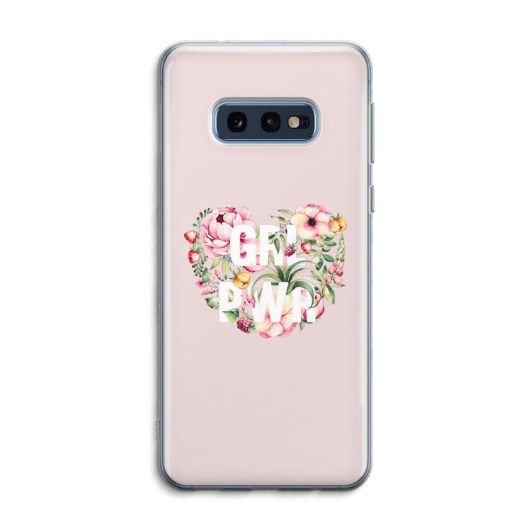 GRL PWR Flower: Samsung Galaxy S10e Transparant Hoesje
