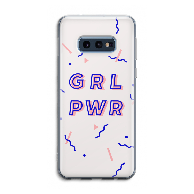 GRL PWR: Samsung Galaxy S10e Transparant Hoesje