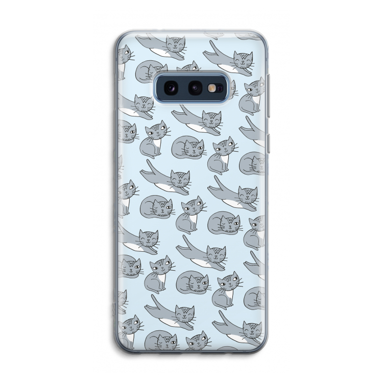 Poezen: Samsung Galaxy S10e Transparant Hoesje