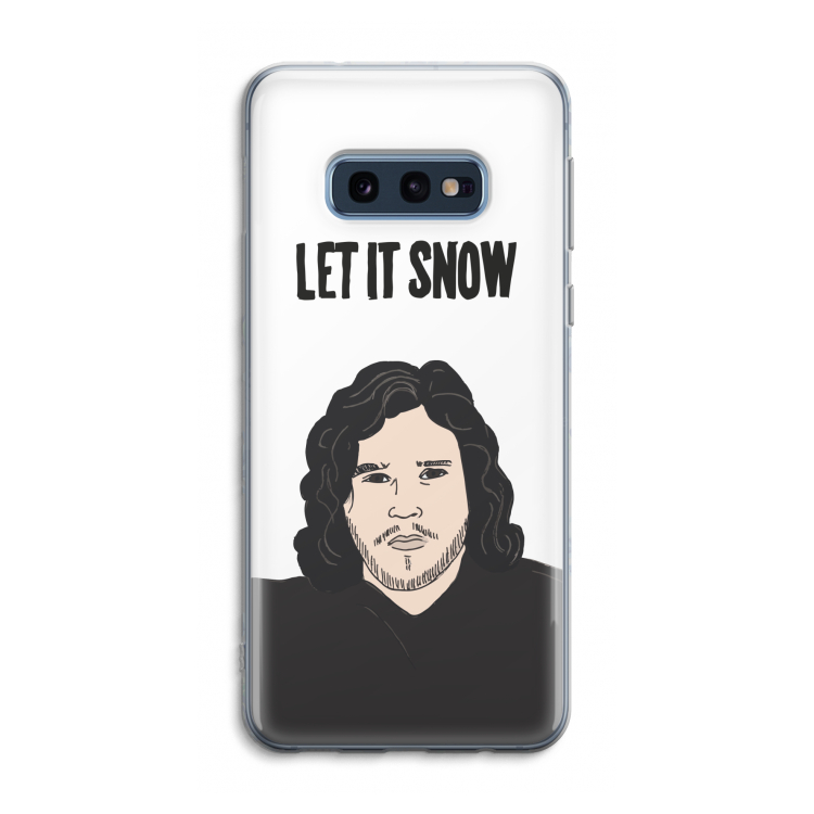 Let It Snow: Samsung Galaxy S10e Transparant Hoesje