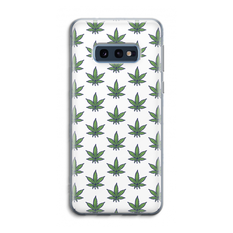 Weed: Samsung Galaxy S10e Transparant Hoesje