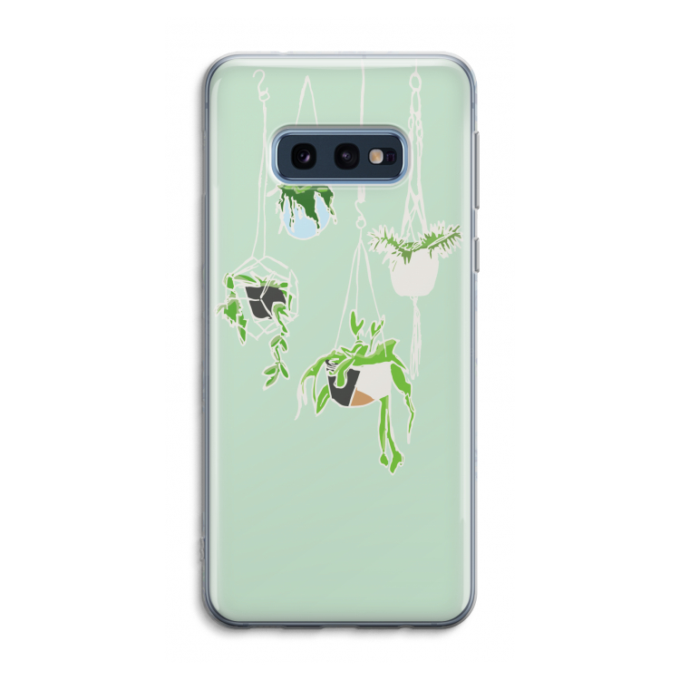Hang In There: Samsung Galaxy S10e Transparant Hoesje