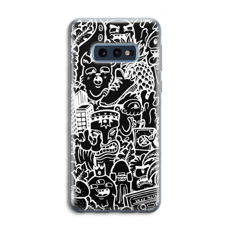 Vexx Black Mixtape: Samsung Galaxy S10e Transparant Hoesje