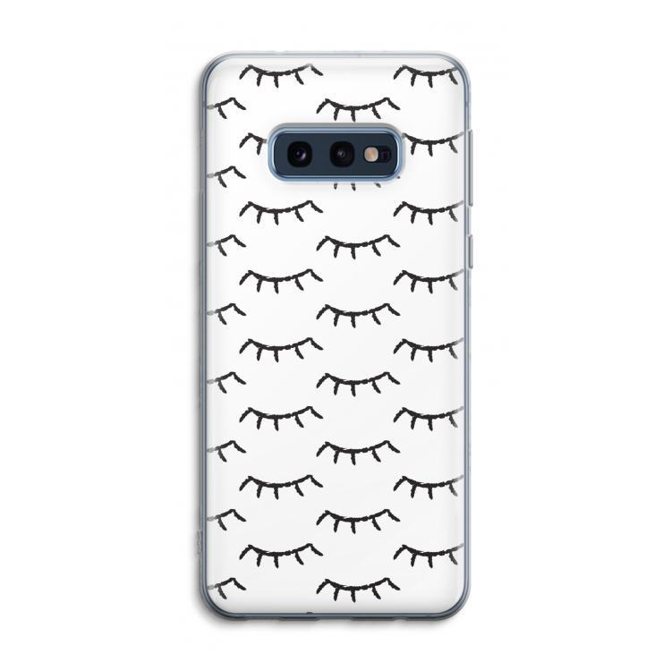 Wimpers: Samsung Galaxy S10e Transparant Hoesje