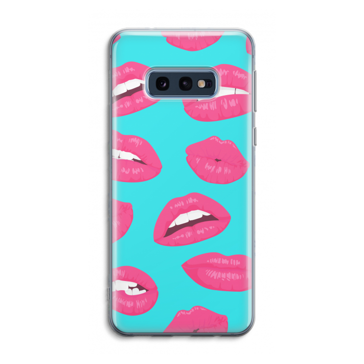 Bite my lip: Samsung Galaxy S10e Transparant Hoesje