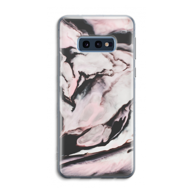 Roze stroom: Samsung Galaxy S10e Transparant Hoesje