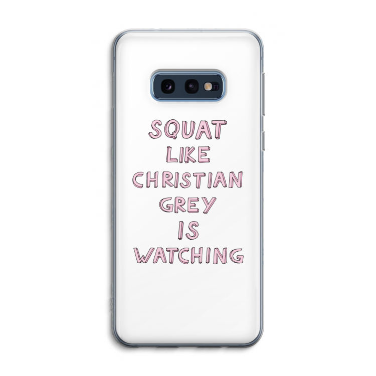 Christian Grey: Samsung Galaxy S10e Transparant Hoesje