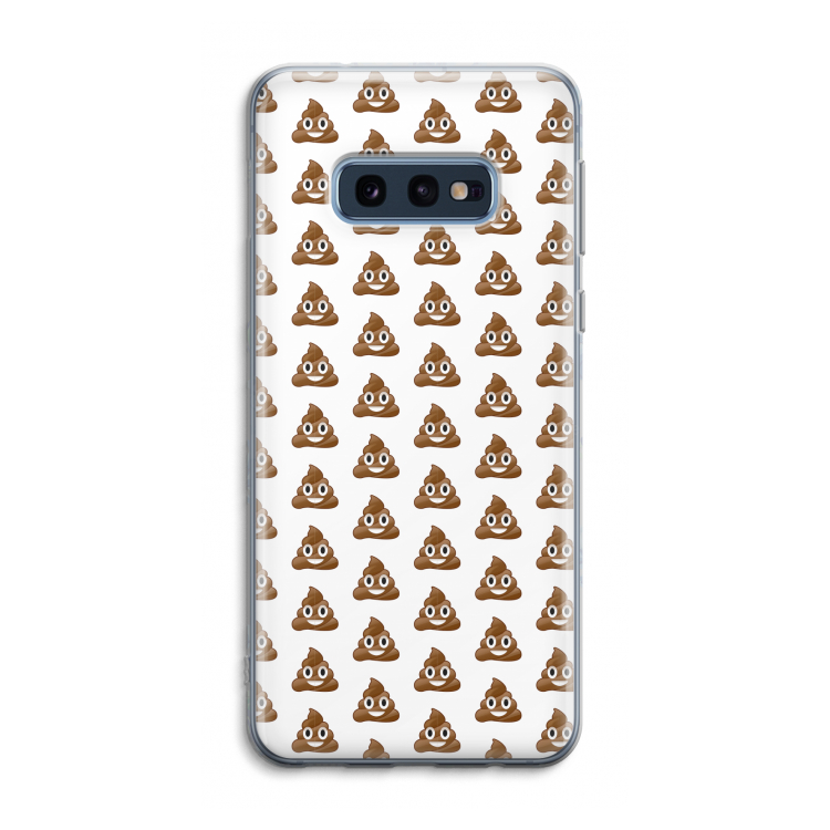 Poop emoji: Samsung Galaxy S10e Transparant Hoesje