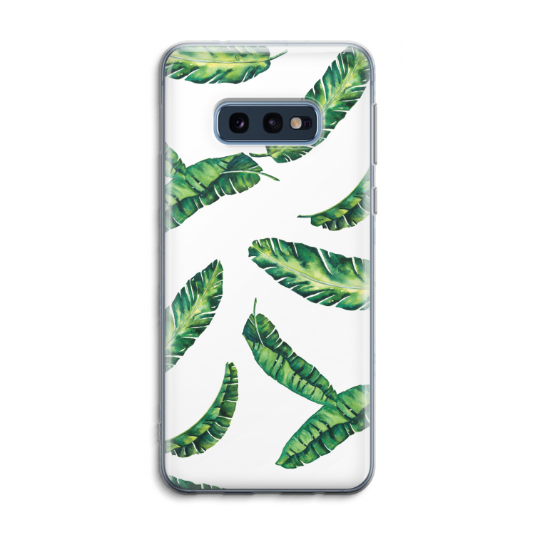 Lange bladeren: Samsung Galaxy S10e Transparant Hoesje
